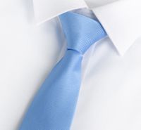 Elegant Solid Color Polyester Yarn Unisex Tie sku image 9