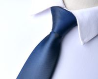 Elegant Solid Color Polyester Yarn Unisex Tie sku image 13