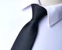 Elegant Solid Color Polyester Yarn Unisex Tie sku image 14