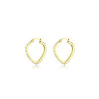 1 Pair Simple Style Classic Style Solid Color Plating Inlay Stainless Steel Artificial Diamond Hoop Earrings main image 4