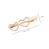 Women's Simple Style Heart Shape Cat Bow Knot Alloy Plating Hair Clip main image 2