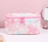 Cute Star Tie-dyed Five-pointed Star Chain Link Fencing Square Makeup Bags main image 2