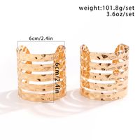 Retro French Style Simple Style Round Iron Hollow Out Women's Bangle main image 2