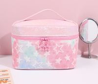 Cute Star Tie-dyed Five-pointed Star Chain Link Fencing Square Makeup Bags sku image 11
