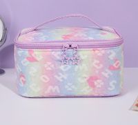 Cute Star Tie-dyed Five-pointed Star Chain Link Fencing Square Makeup Bags sku image 9