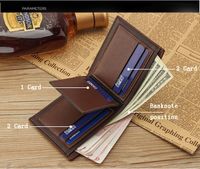 New Men's Wallet Korean-style Short Wallet Glossy Wallet Fashion Loose-leaf Soft Leather Beauty Wallet Factory Wholesale main image 2
