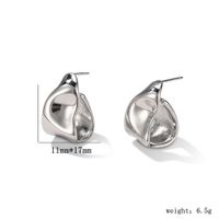 1 Pair Ig Style Simple Style Geometric Plating Sterling Silver Gold Plated Silver Plated Ear Studs main image 2