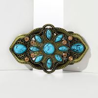 1 Piece Alloy Turquoise Rhinestones Water Droplets Casual Vacation Bohemian sku image 1