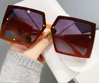 Basic Gradient Color Pc Square Full Frame Women's Sunglasses main image 4
