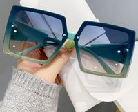 Basic Gradient Color Pc Square Full Frame Women's Sunglasses main image 5