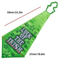 St. Patrick Classic Style Shamrock Flannel Carnival Costume Props main image 3