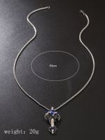 Einfacher Stil Löwe Legierung Überzug Versilbert Unisex Halskette Mit Anhänger sku image 2