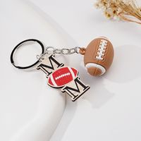 Simple Style Letter Arylic Alloy Wood Mother's Day Unisex Keychain main image 1
