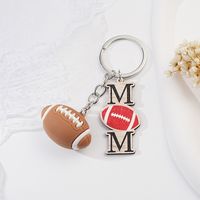 Simple Style Letter Arylic Alloy Wood Mother's Day Unisex Keychain main image 4