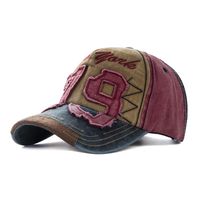 Unisex Vintage Style Letter Embroidery Curved Eaves Baseball Cap sku image 4