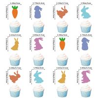 Easter Cartoon Style Rabbit Carrot Paper Daily Party Festival Plug-in main image 4