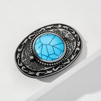 1 Piece Alloy Turquoise Oval Casual Ethnic Style Bohemian main image 7