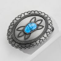 1 Piece Alloy Turquoise Oval Casual Ethnic Style Bohemian main image 6