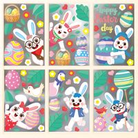 Cute Rabbit Plastic Wallpapers Wall Sticker main image 5