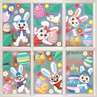 Cute Rabbit Plastic Wallpapers Wall Sticker main image 3