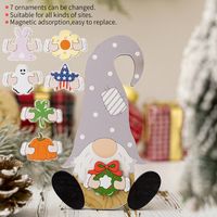 Simple Style Classic Style Color Block Wood Ornaments main image 1