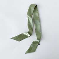 Women's Basic Solid Color Satin Silk Scarf sku image 5