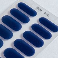 Simple Style Solid Color Gel Nail Patches 1 Set main image 5