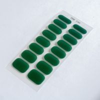 Simple Style Solid Color Gel Nail Patches 1 Set sku image 4