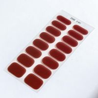 Simple Style Solid Color Gel Nail Patches 1 Set sku image 12