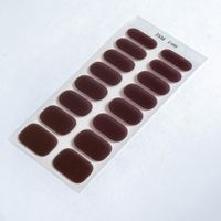 Simple Style Solid Color Gel Nail Patches 1 Set sku image 9