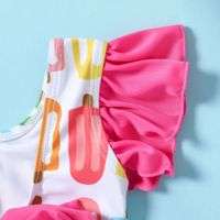 Girl's Printing Bow Knot One-pieces Kids Swimwear main image 3