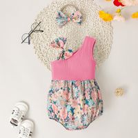 Casual Color Block Polyester Baby Rompers main image 1
