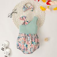 Casual Color Block Polyester Baby Rompers main image 3