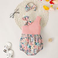 Casual Color Block Polyester Baby Rompers main image 2
