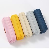 Letter Cotton And Linen Class Learning Simple Style Pencil Case main image 1