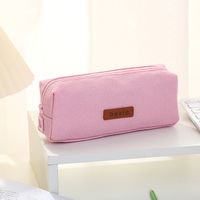 Letter Cotton And Linen Class Learning Simple Style Pencil Case main image 5