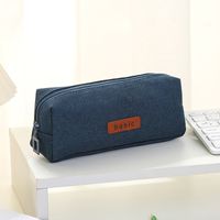 Letter Cotton And Linen Class Learning Simple Style Pencil Case main image 4