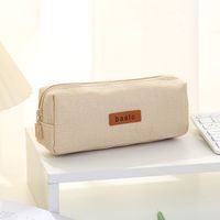 Letter Cotton And Linen Class Learning Simple Style Pencil Case sku image 5