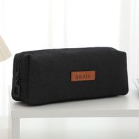 Letter Cotton And Linen Class Learning Simple Style Pencil Case main image 3