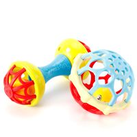 Rattle Bed Bell Color Block Plastic Toys main image 1