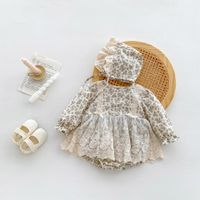 Casual Color Block Cotton Baby Rompers main image 1
