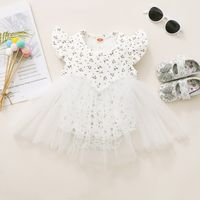 Simple Style Solid Color Cotton Girls Dresses sku image 1
