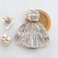 Casual Color Block Cotton Baby Rompers main image 4