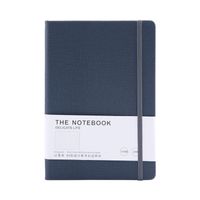 1 Piece Solid Color Class Learning Imitation Leather Wood-free Paper Preppy Style Notebook main image 2