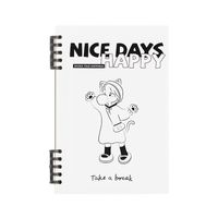 1 Piece Letter Learning School Raw Wood Pulp Retro Vacation Notebook main image 3