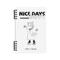 1 Piece Letter Learning School Raw Wood Pulp Retro Vacation Notebook sku image 5