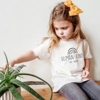 Simple Style Letter Cotton T-shirts & Blouses main image 6