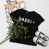 Simple Style Letter Cotton T-shirts & Shirts main image 4