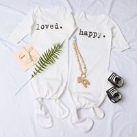 Casual Color Block Cotton Baby Rompers main image 6