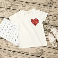 Casual Heart Shape Cotton T-shirts & Shirts main image 1